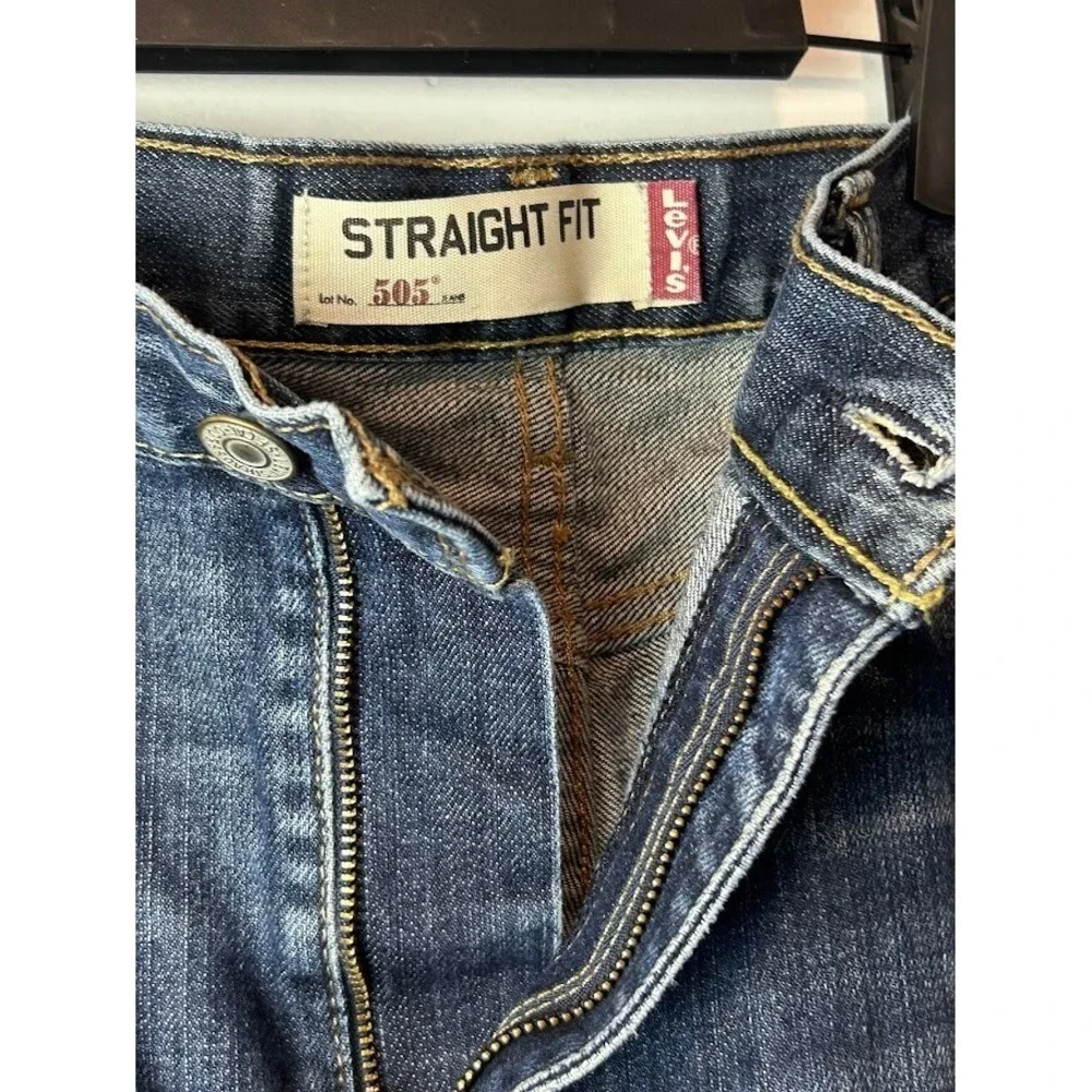 Levis 505 Straight Fit Denim Jeans‎ Mens 40X32